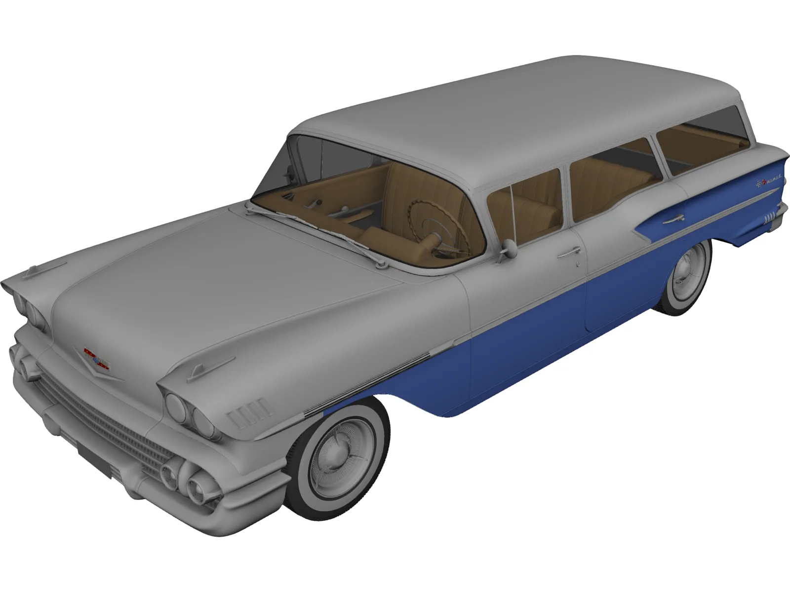 Chevrolet Nomad (1958) 3D Model