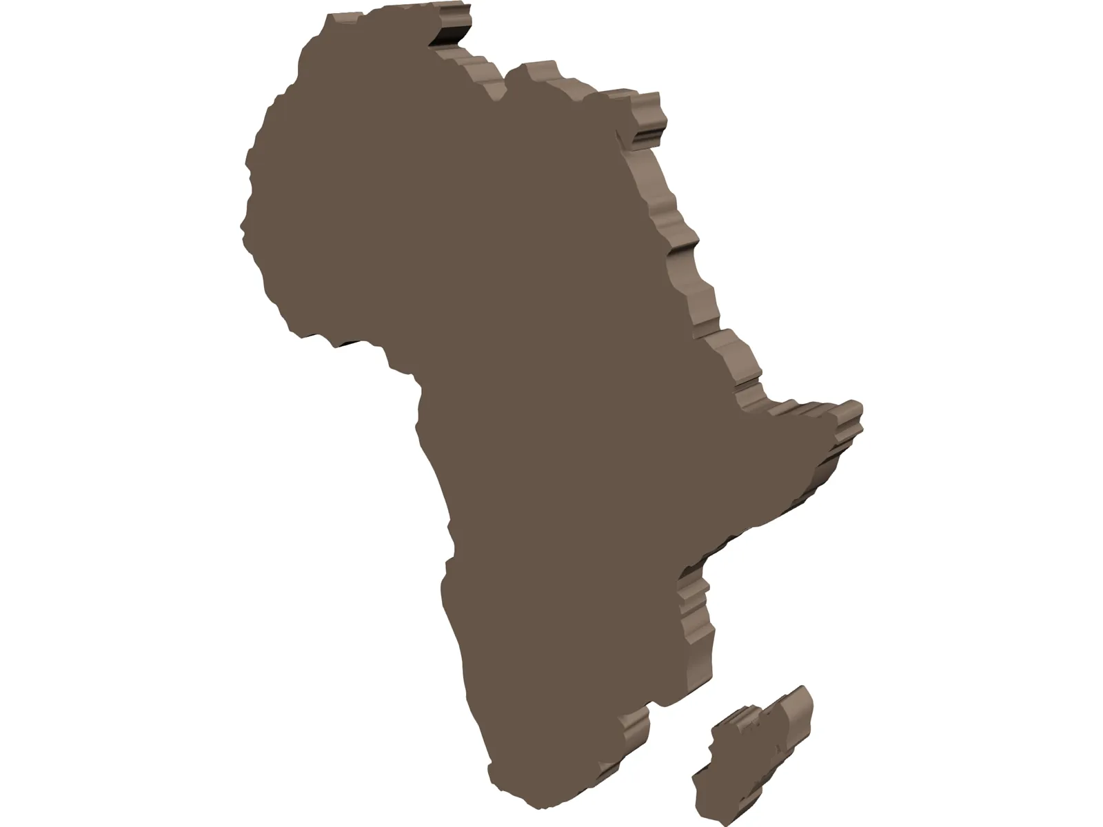 Africa Map 3D Model