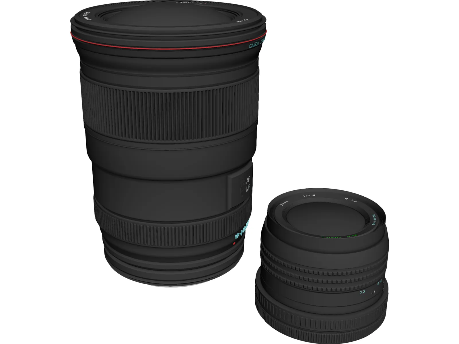 Canon Lenses 3D Model