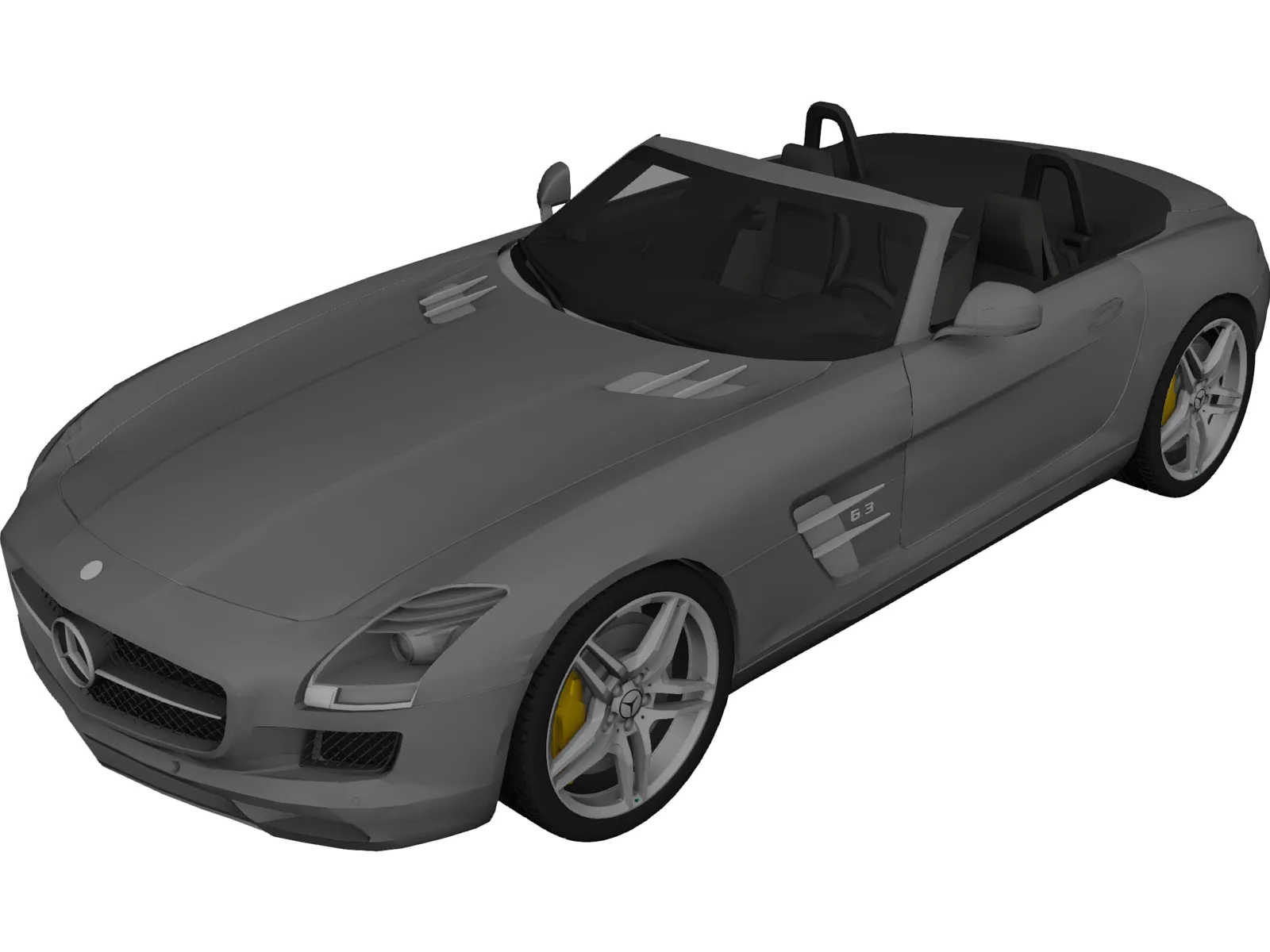 Mercedes-Benz SLS AMG Roadster (2012) 3D Model