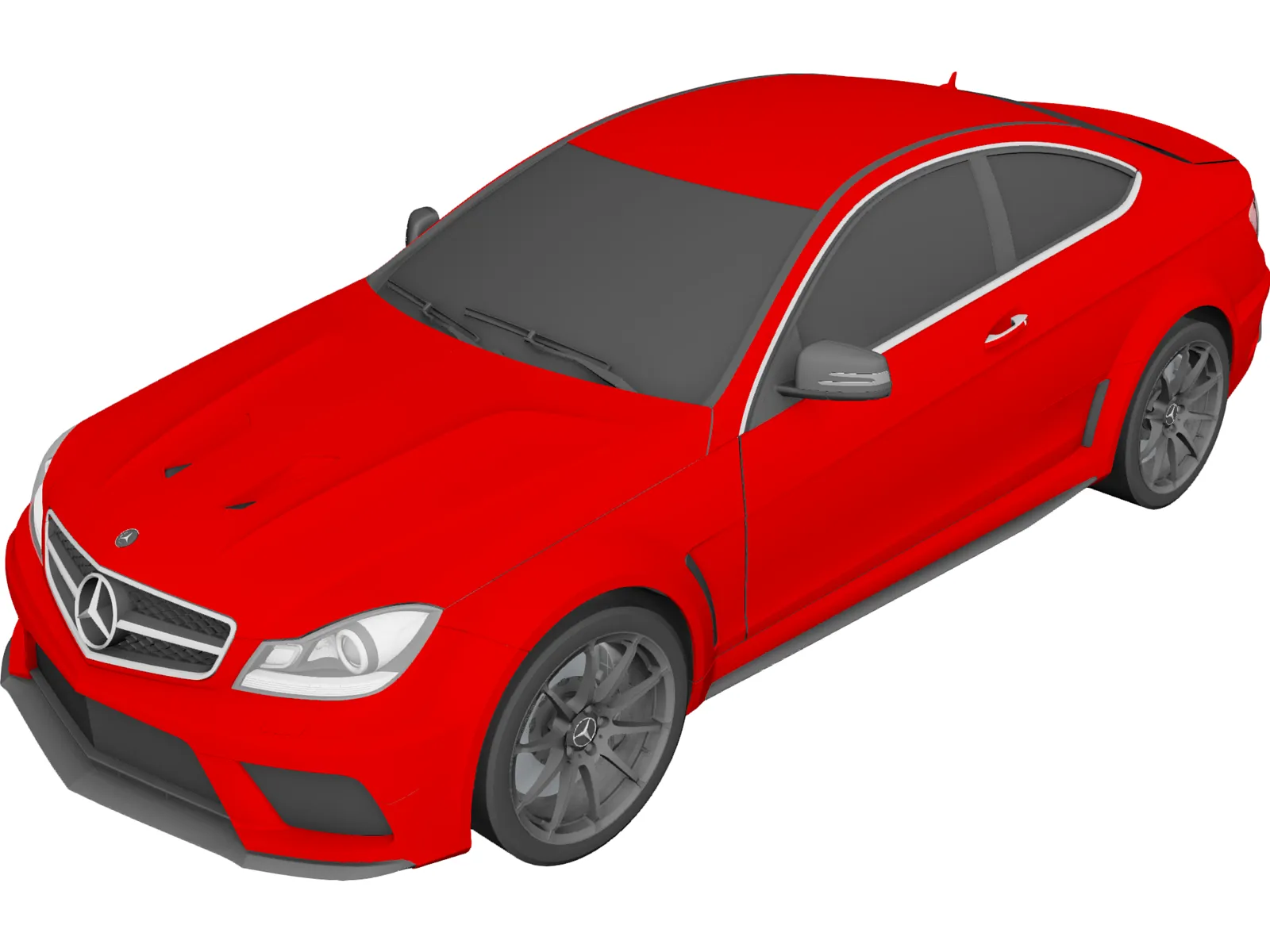 Mercedes-Benz C63 AMG Coupe Black Series (2012) 3D Model