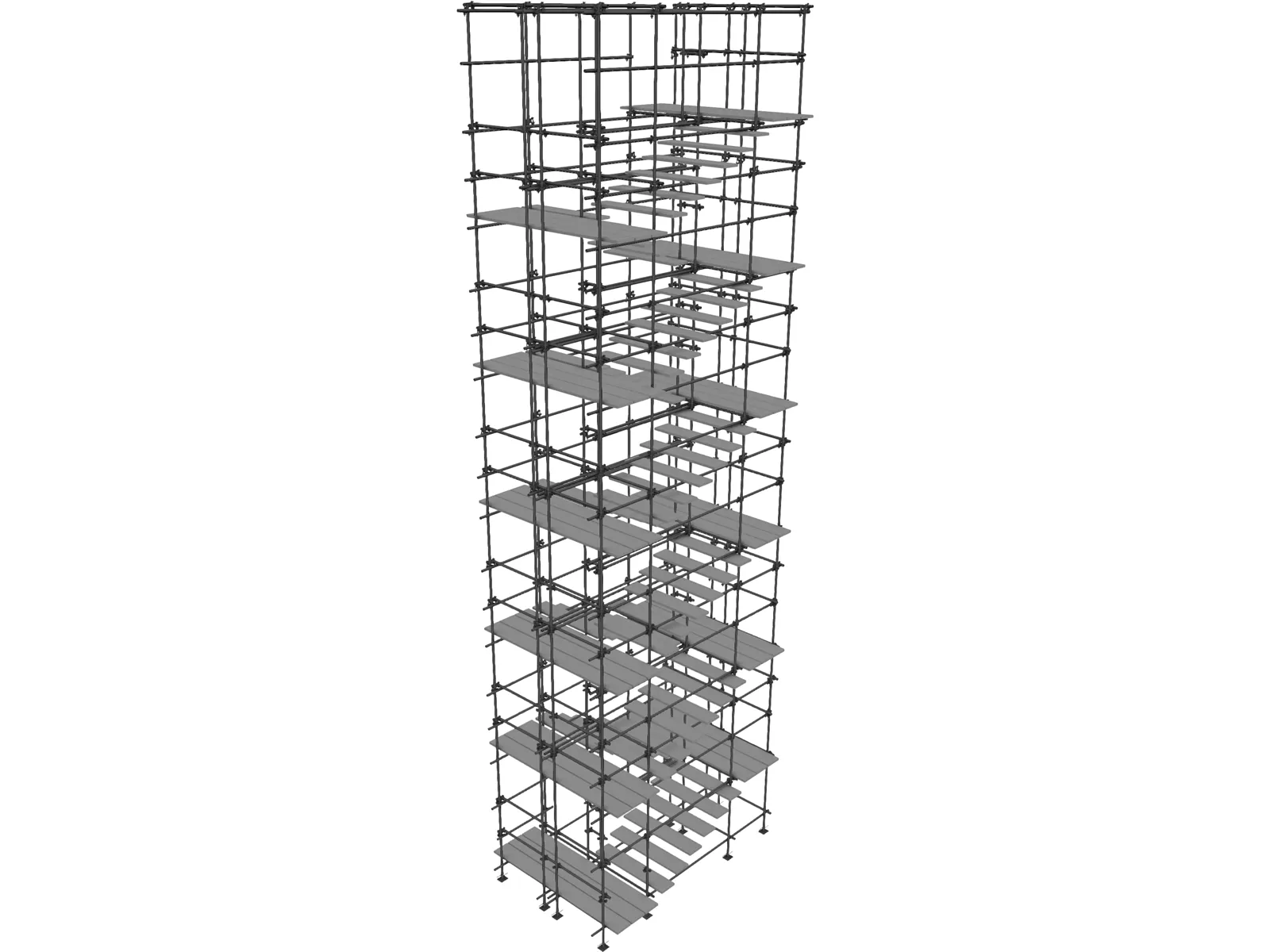 Scaffold Stairs 3D Model