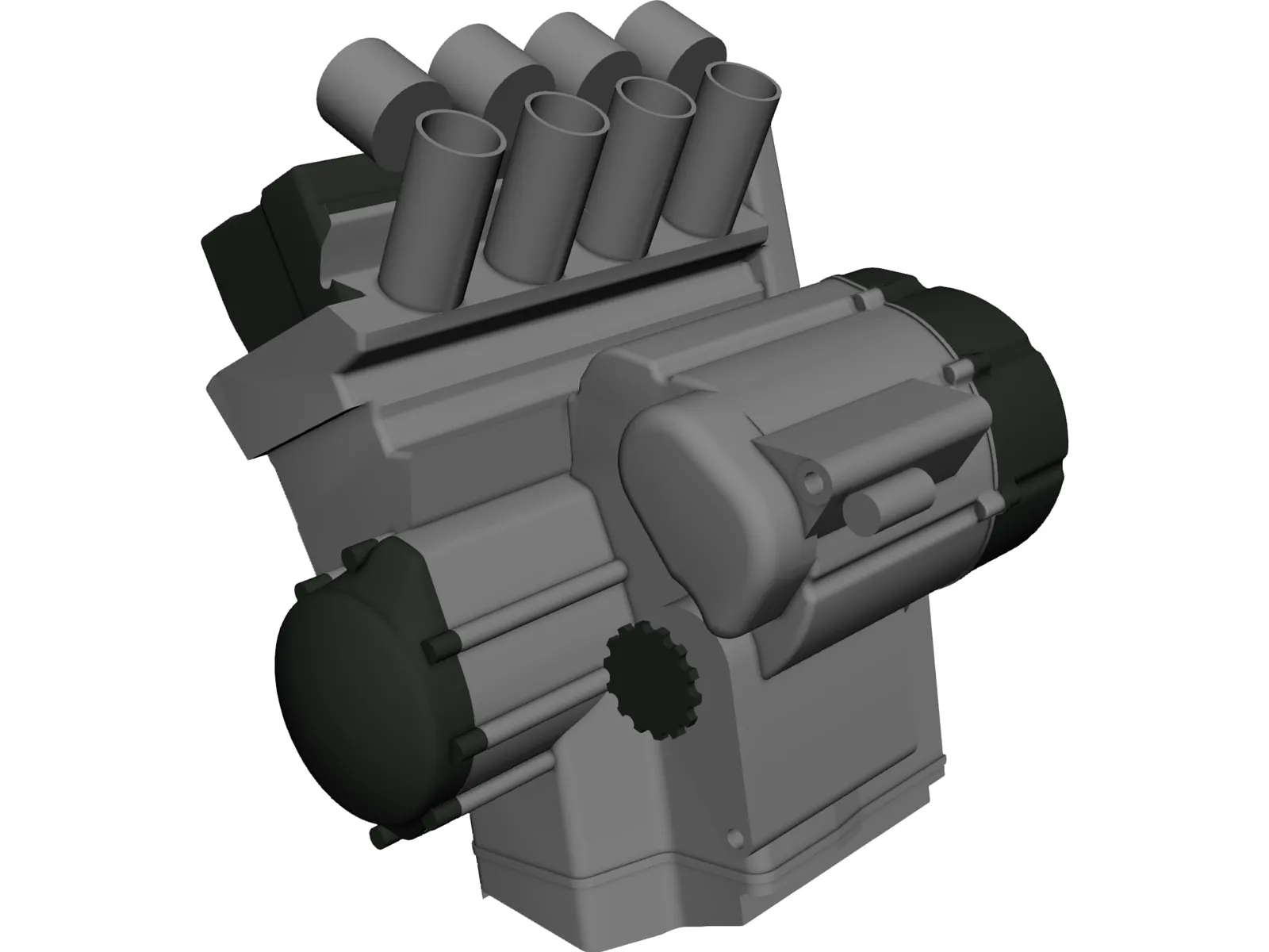 Yamaha R1 5JJ Engine 3D Model