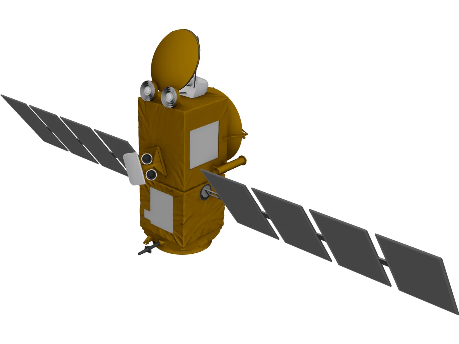 Jason-1 Satellite 3D Model