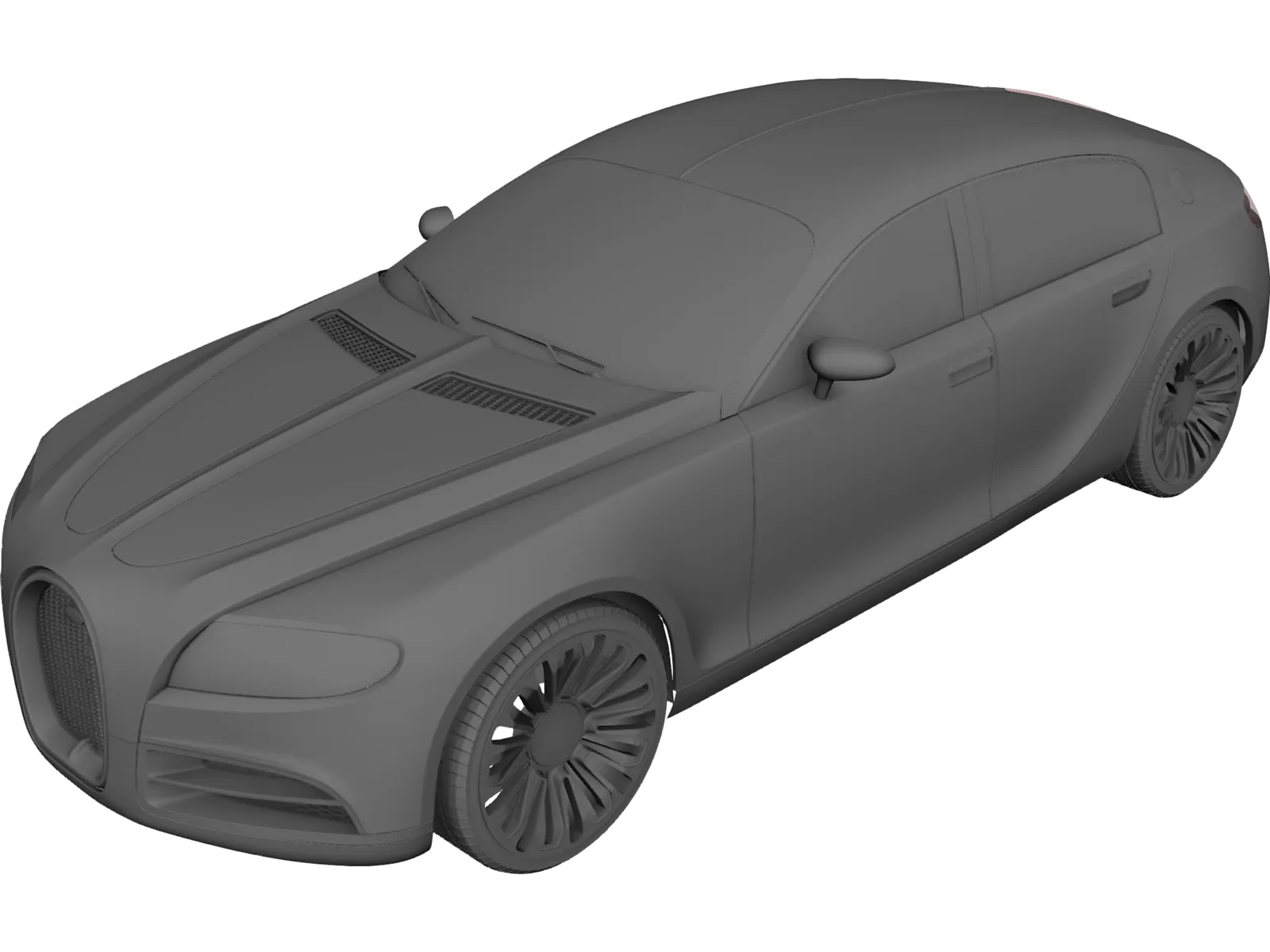 Bugatti 16C Galibier Concept (2009) 3D Model