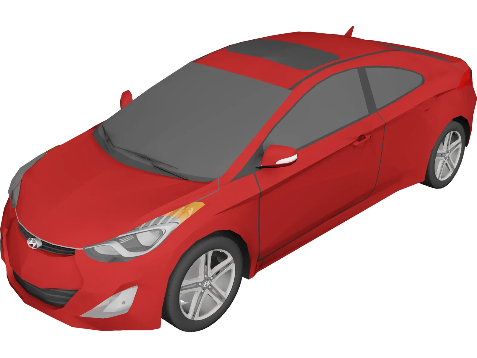 Hyundai Elantra Coupe (2012) 3D Model