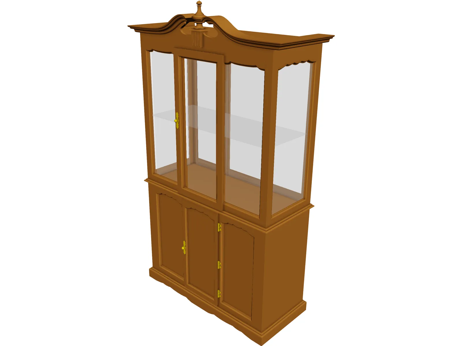 China Cabinet Queen Anne 3D Model