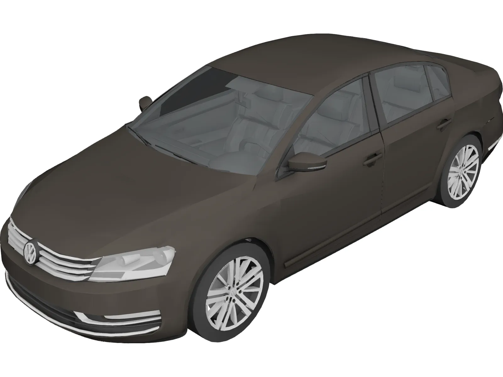 Volkswagen Passat (2011) 3D Model