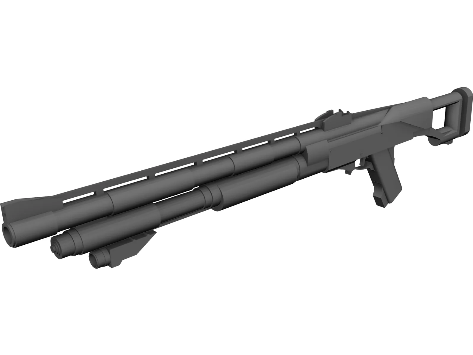 Assault Shotgun Concept 3D Model