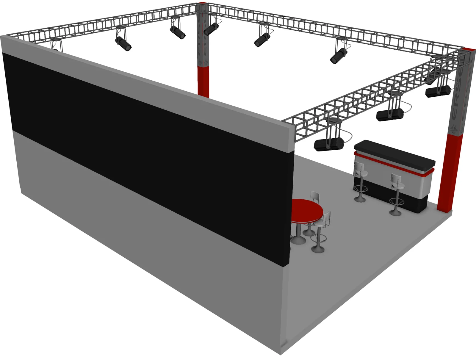 Exhibition Stand Ersel 3D Model