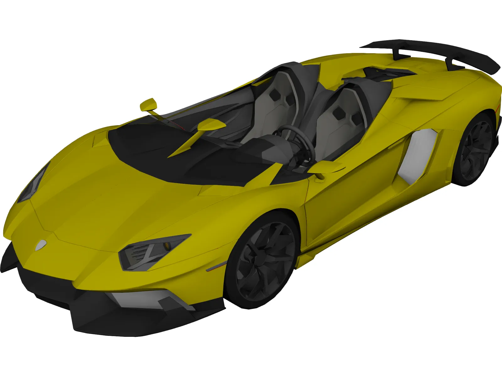 Lamborghini Aventador J Roadster 3D Model