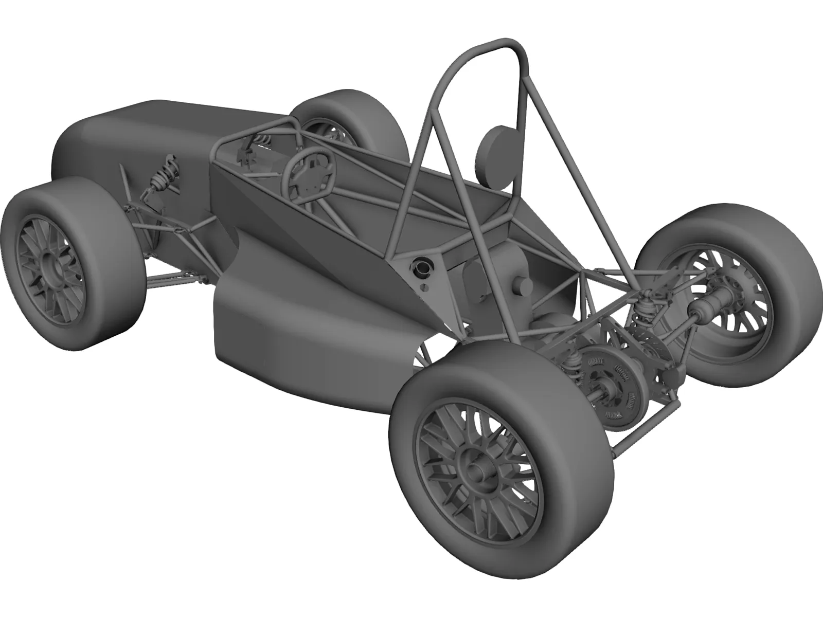 UTSA FSAE Car (2009) 3D Model