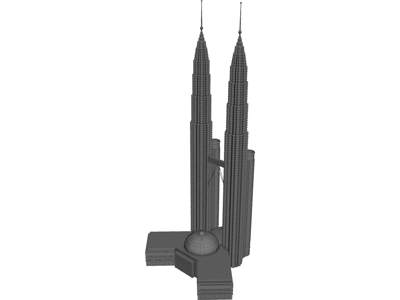 Petronas Towers 3D Model