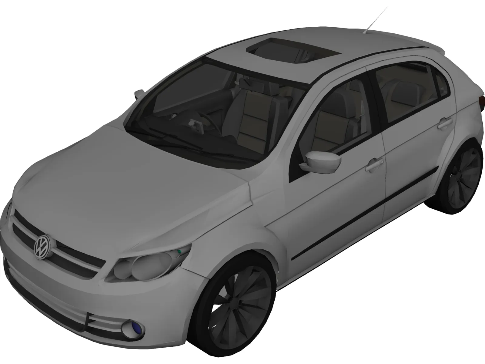 Volkswagen Gol G5 (2009) 3D Model