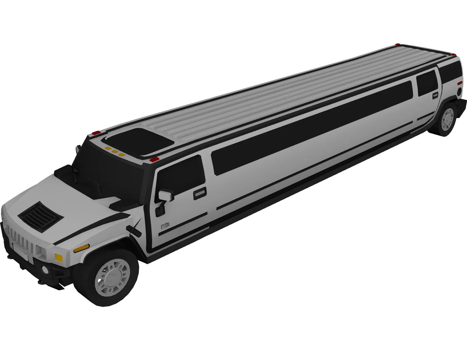 Hummer Limousine 3D Model