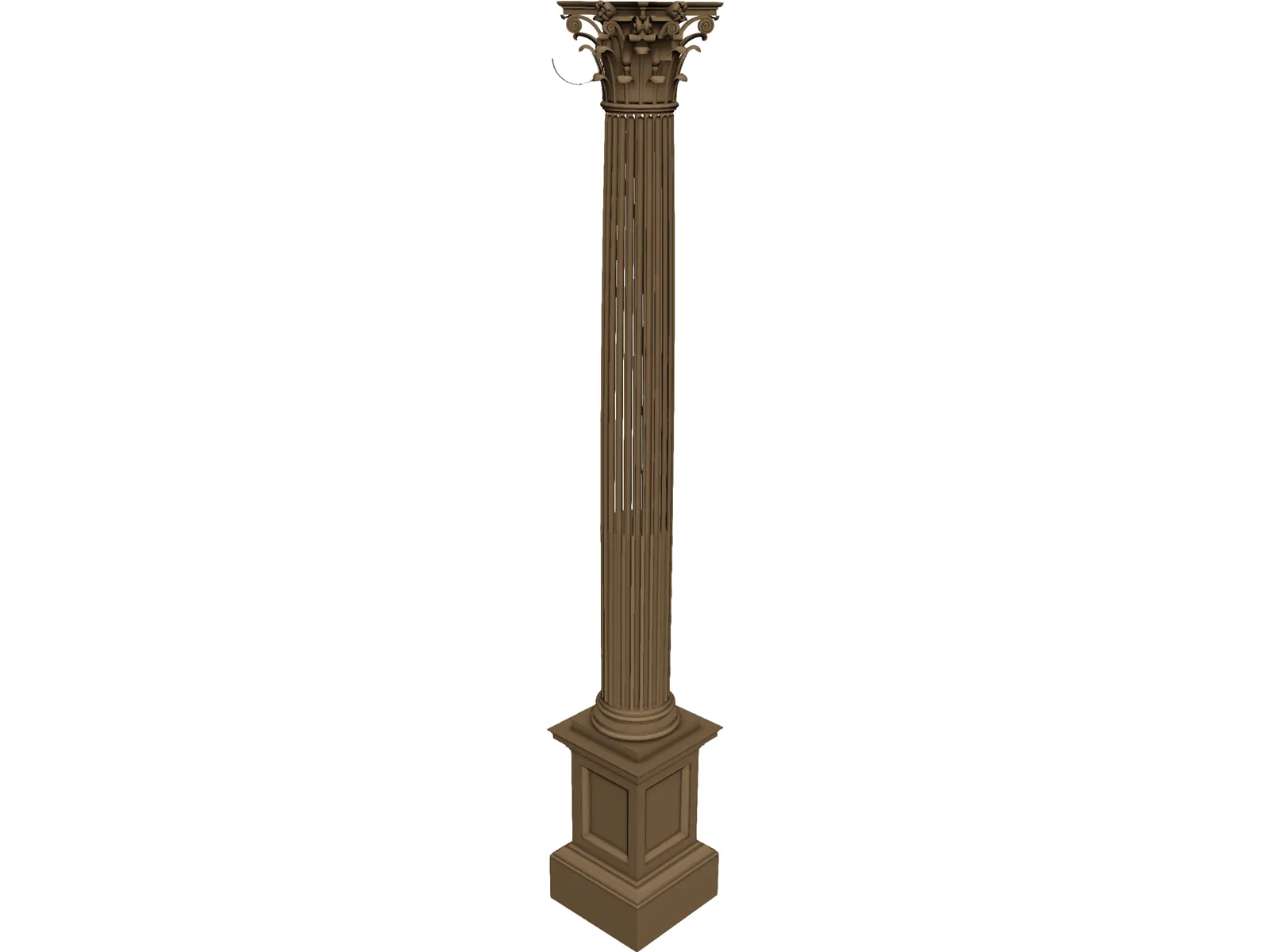 Corinthian Column 3D Model