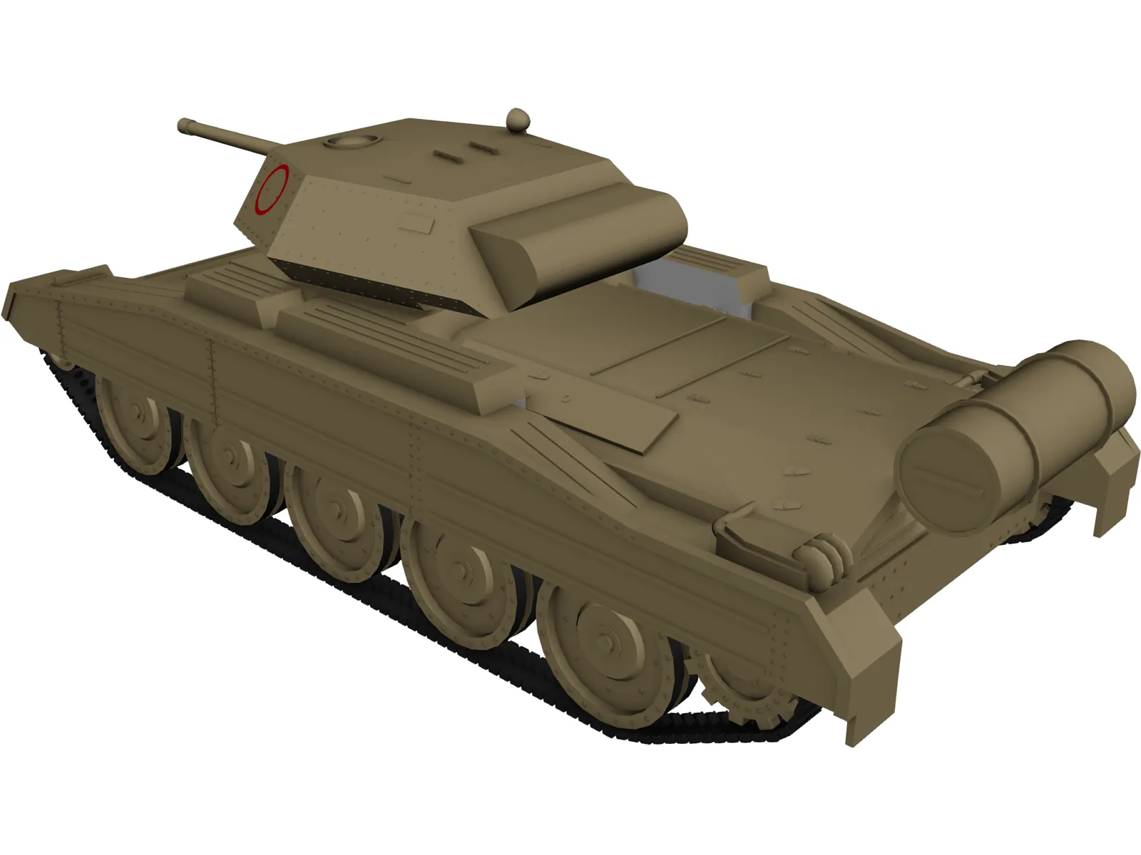 Crusader Tank 3D Model