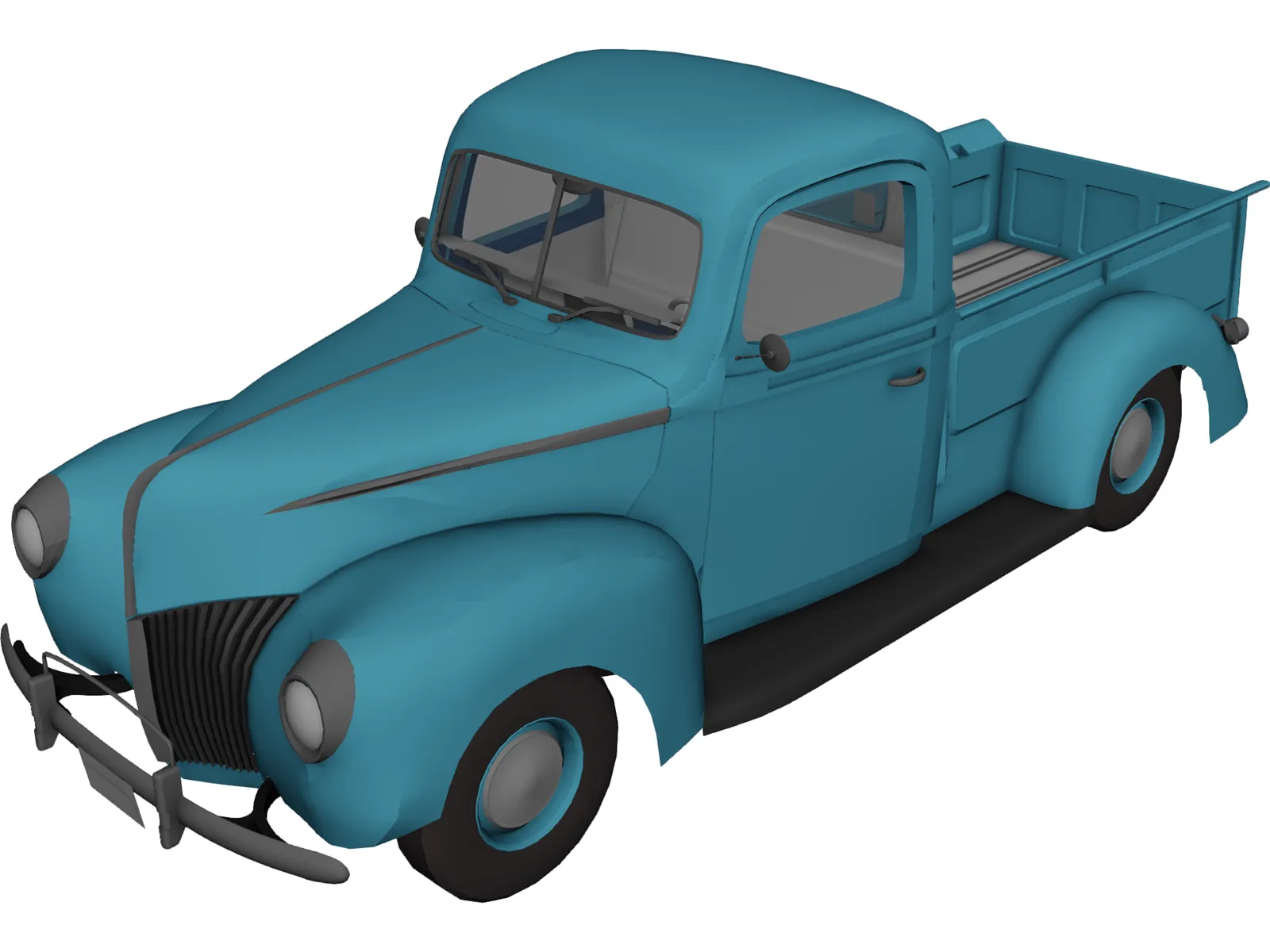 Ford Pickup (1940) 3D Model