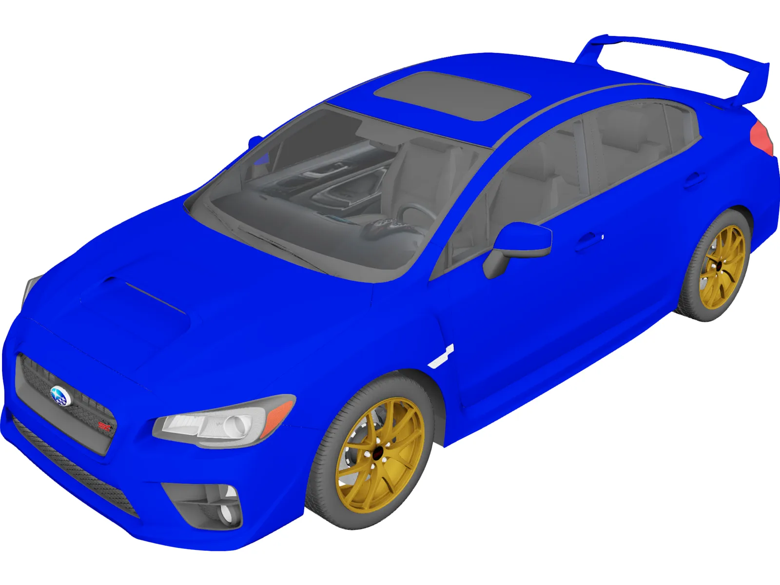 Subaru Impreza WRX STi (2015) 3D Model