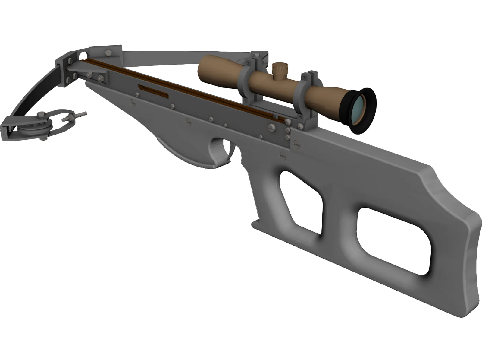 Modern Compound Crossbow 3D Model