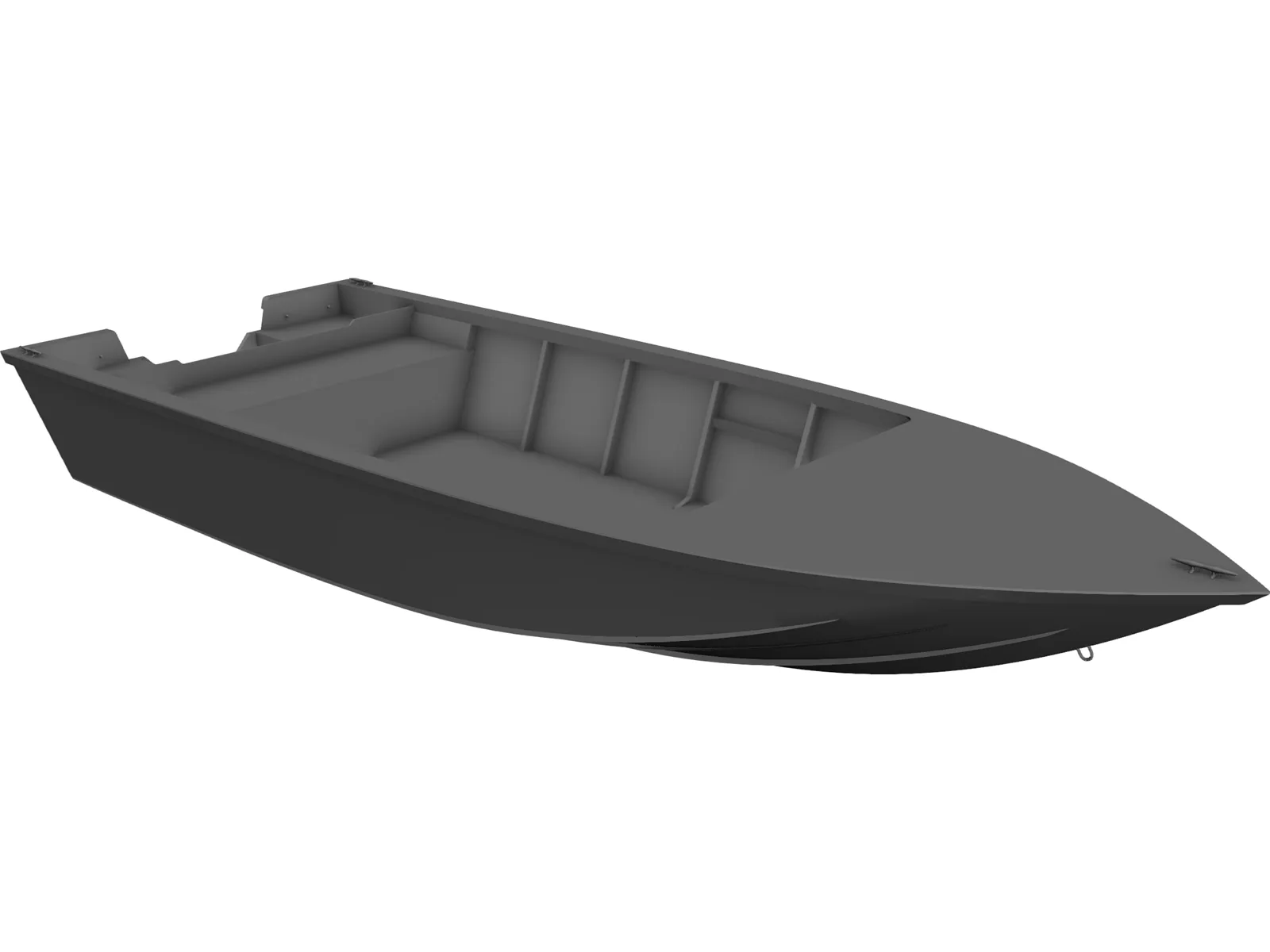 Racing Boat 3D Model