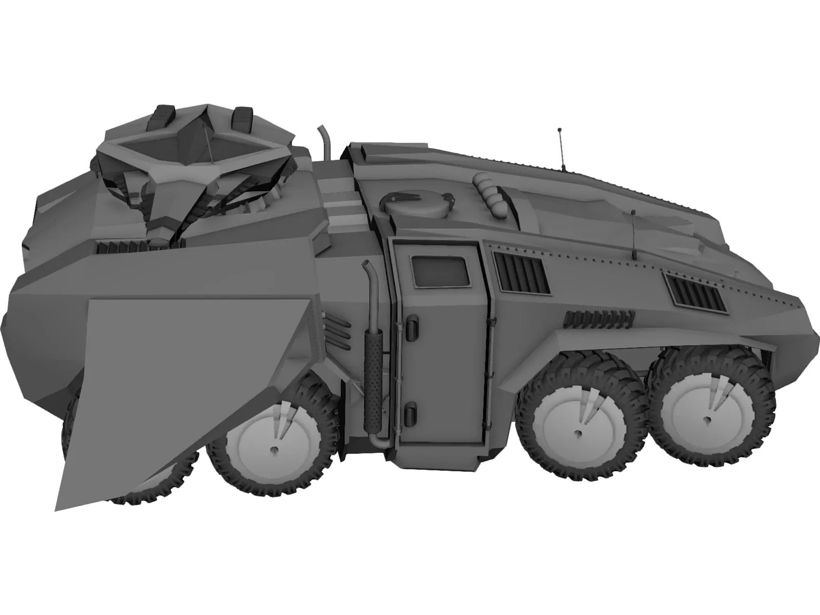 BTR Tank Future 3D Model