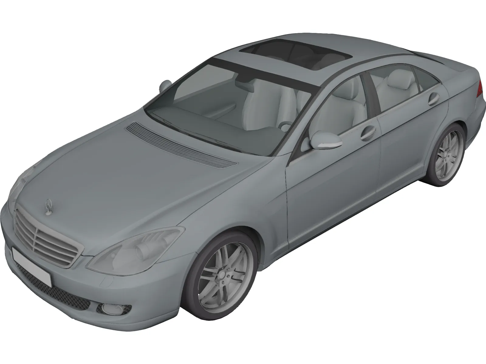 Mercedes-Benz C-Class (2007) 3D Model