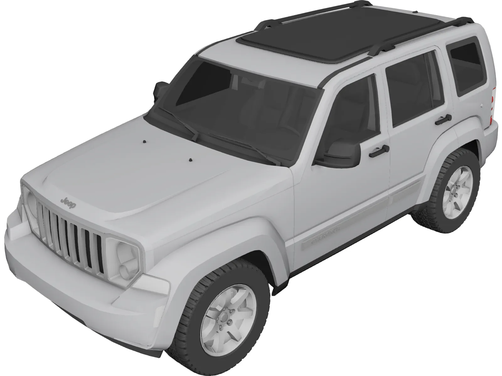 Jeep Cherokee (2008) 3D Model