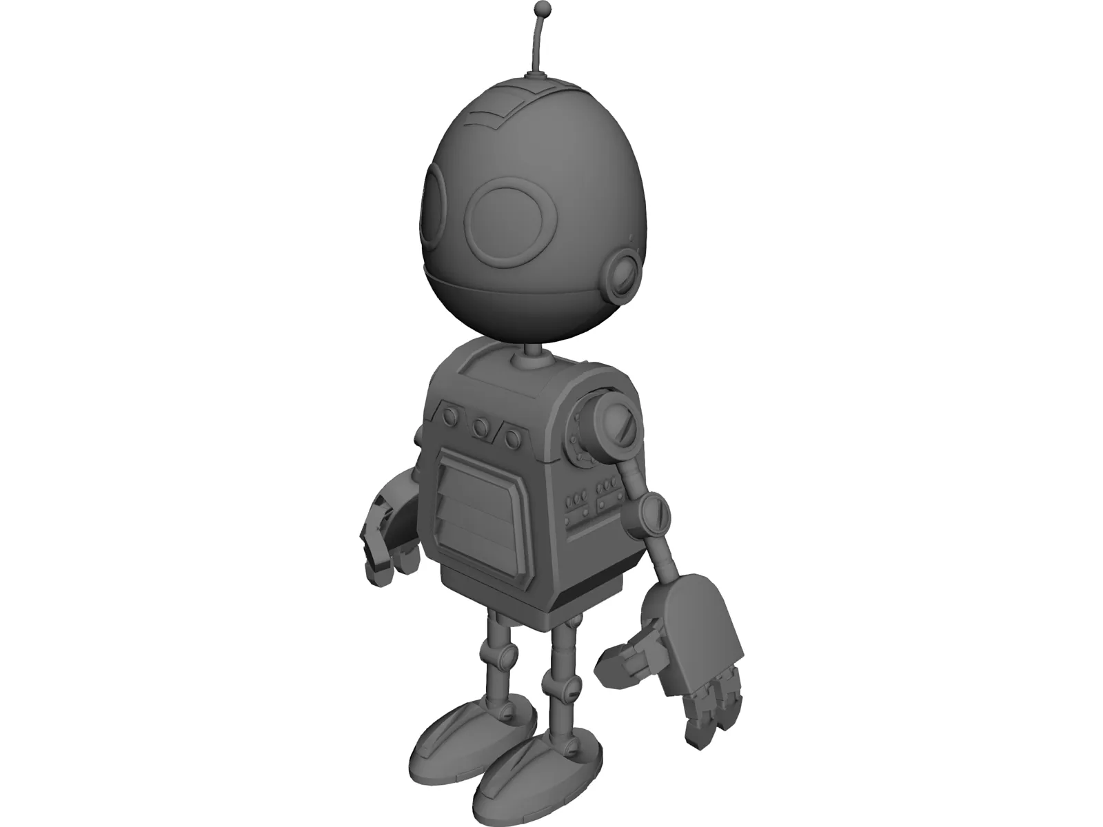 Clank Robot Pet 3D Model