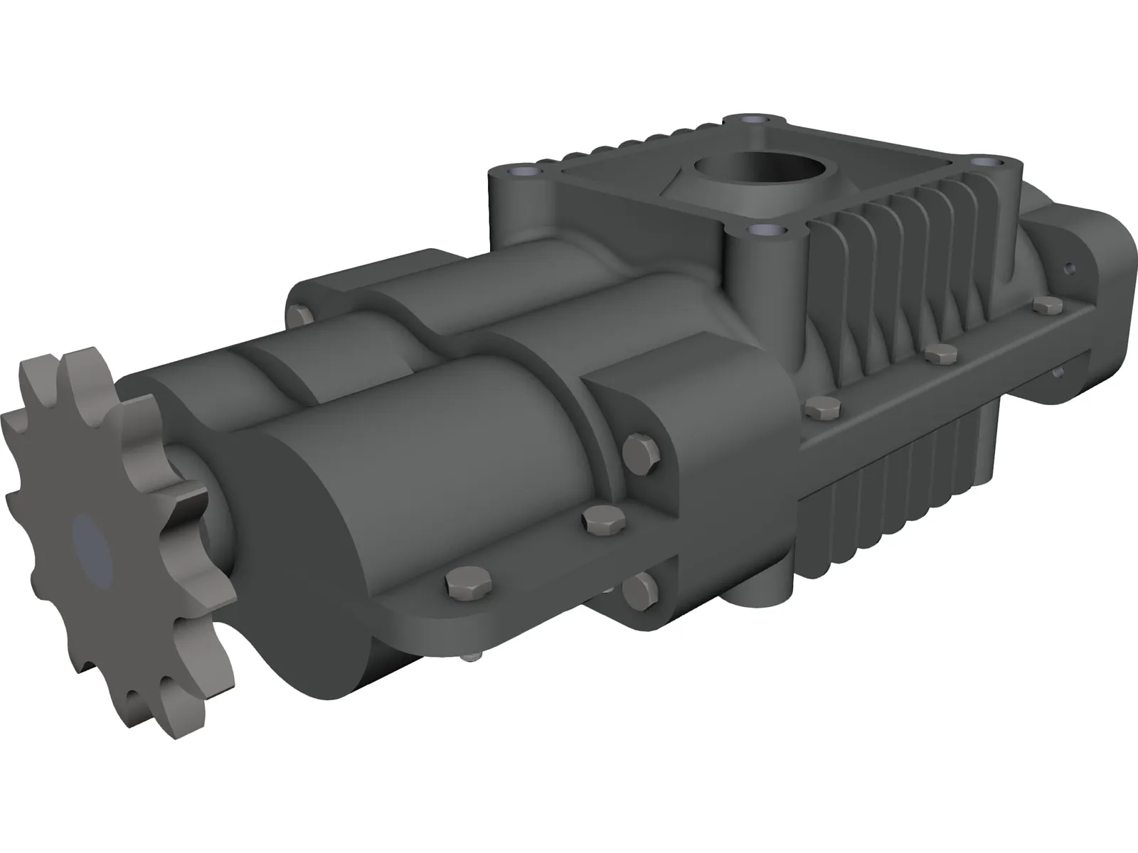 Roots Air Compressor 3D Model