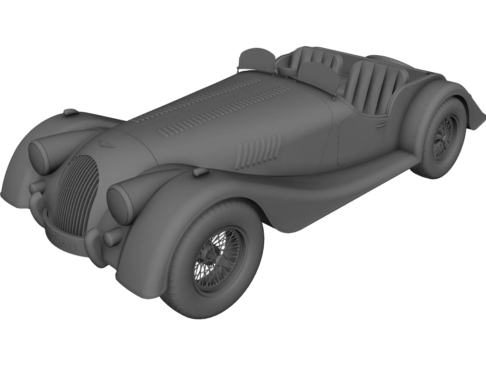 Morgan Plus 4 3D Model