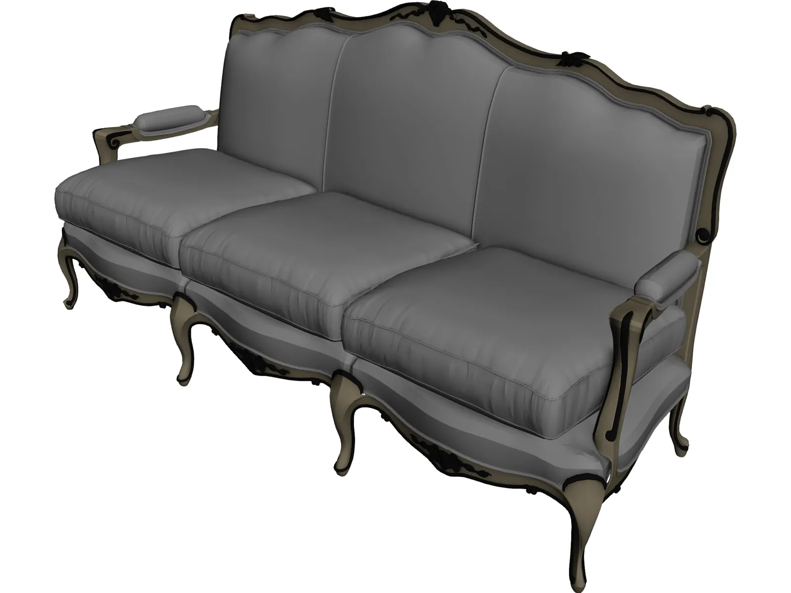 Luigi IXV Classic Sofa 3D Model
