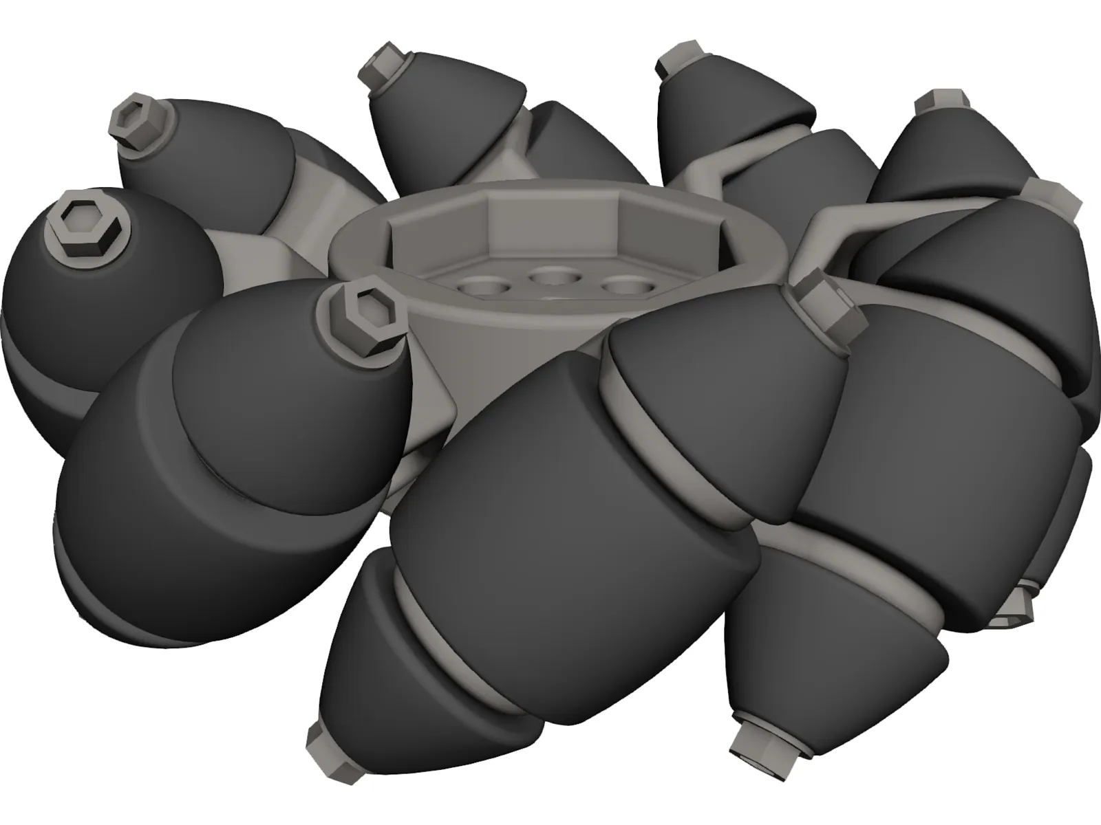 Mecanum Wheel 3D Model