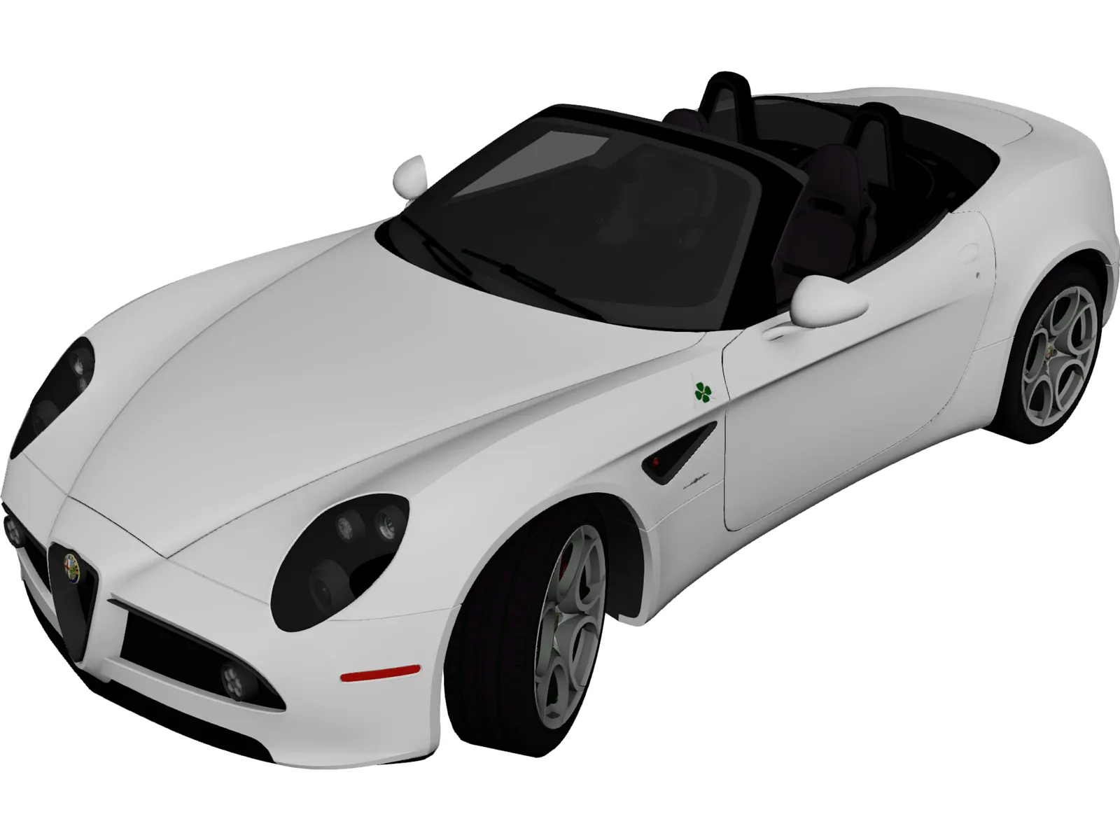 Alfa Romeo 8C Spider (2010) 3D Model