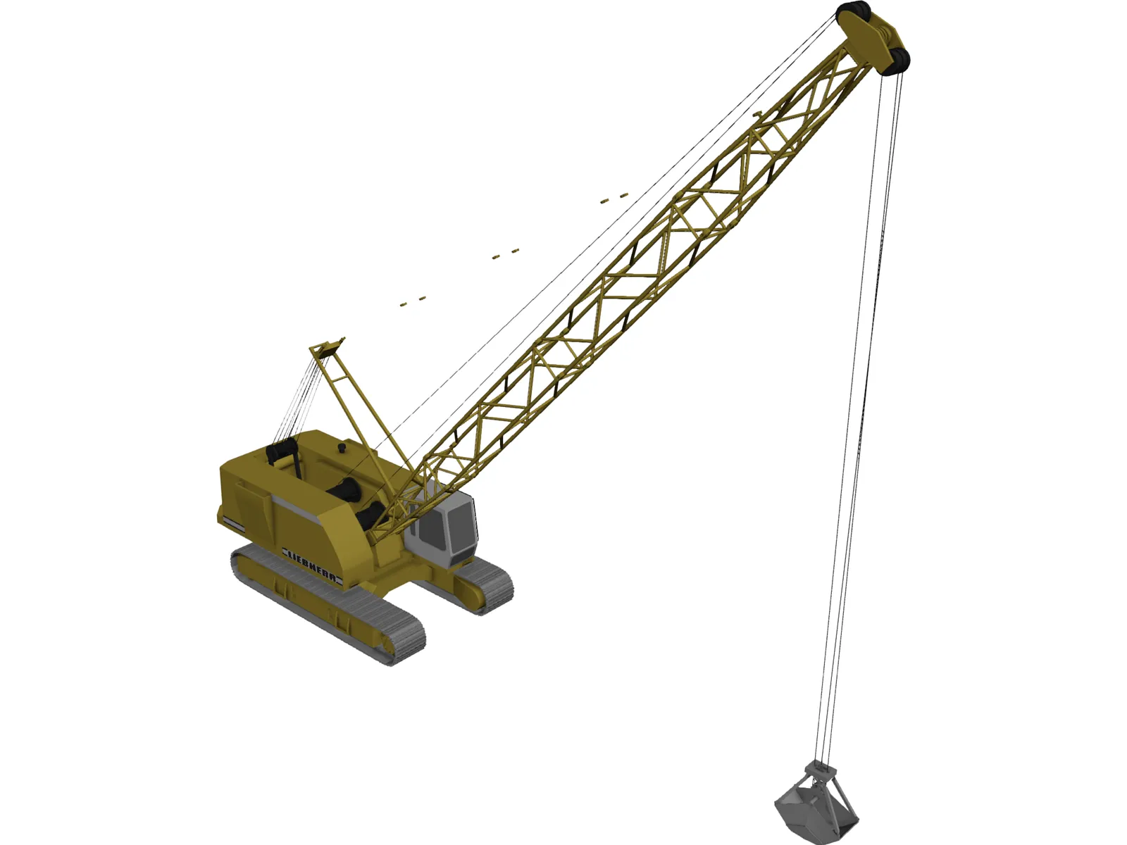 Liebherr Seilbagger 3D Model