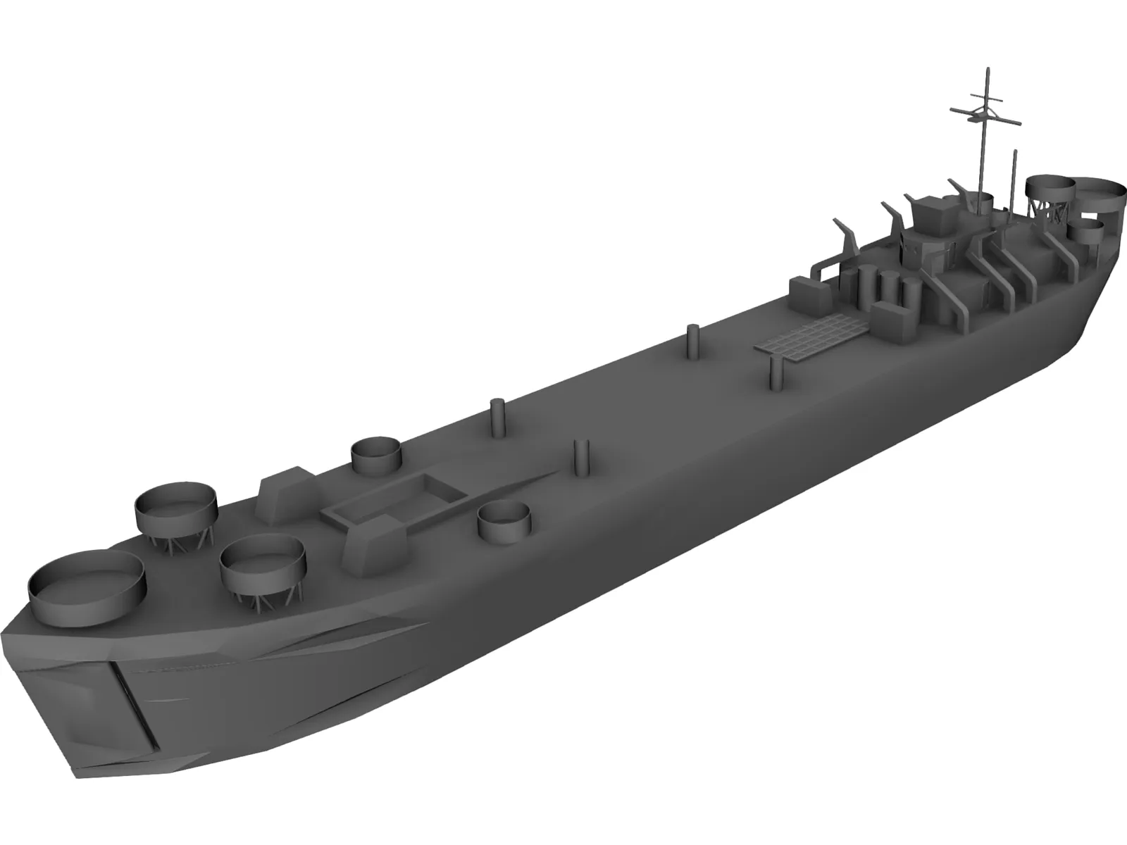 LST 511 Class 3D Model