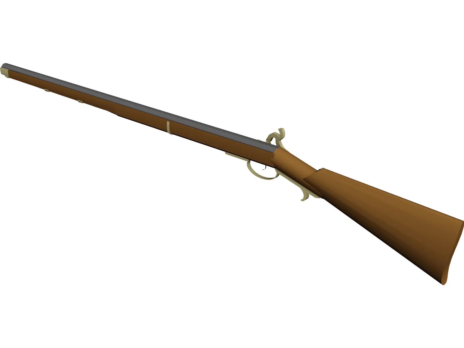 Flintlock Rifle 3D Model