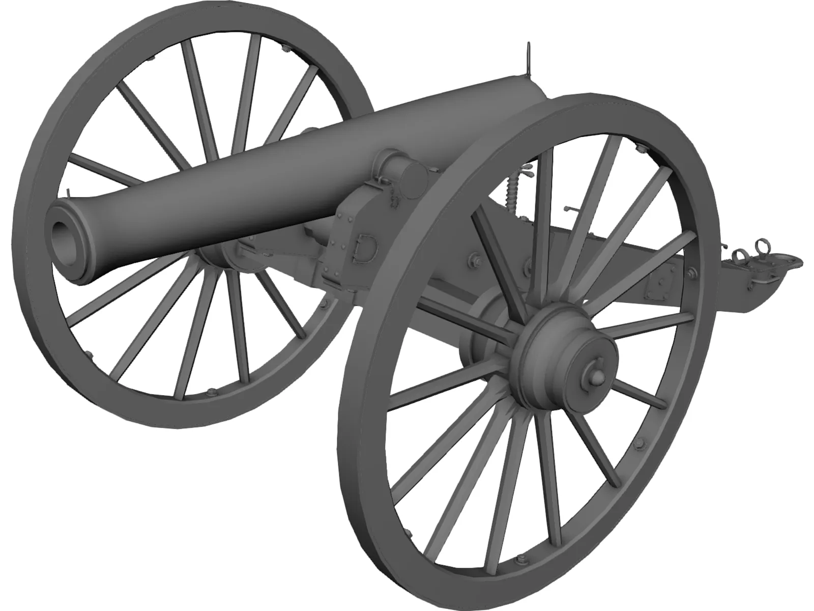 Napolean Cannon 3D Model