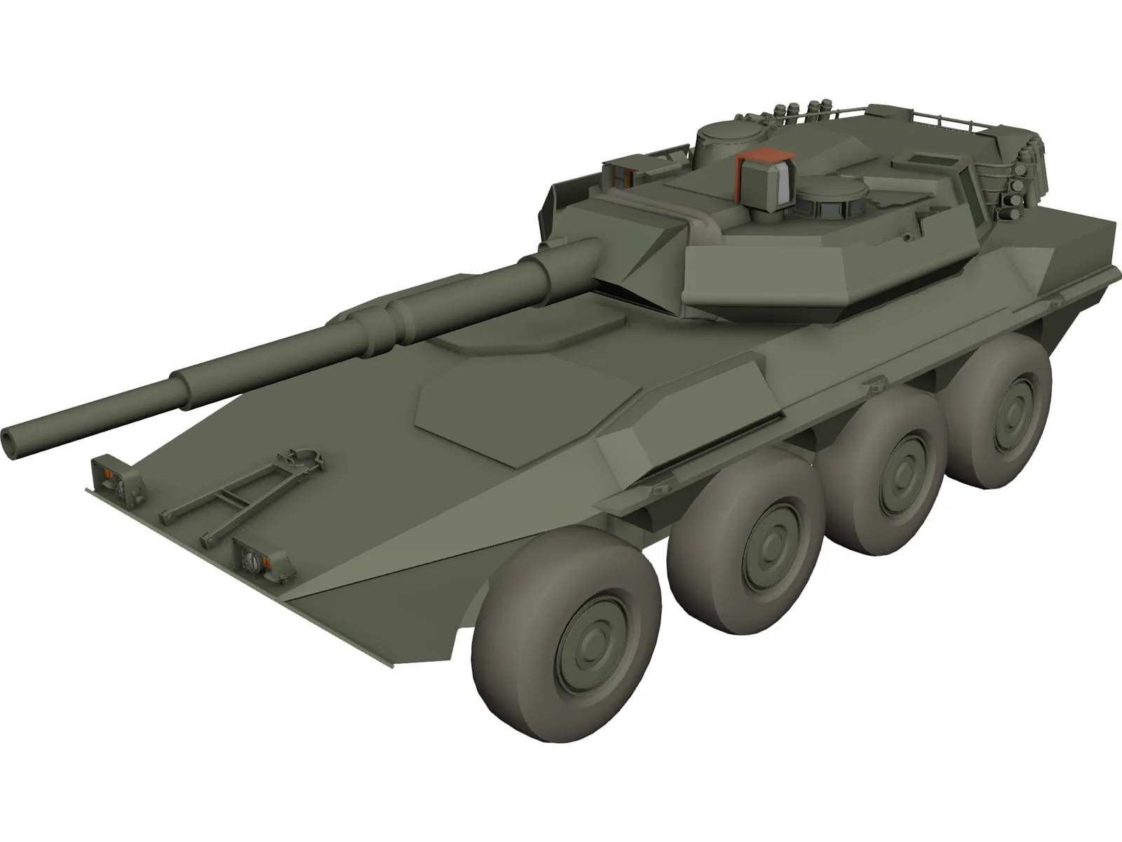 Centauro Tank Destroyer 3D Model