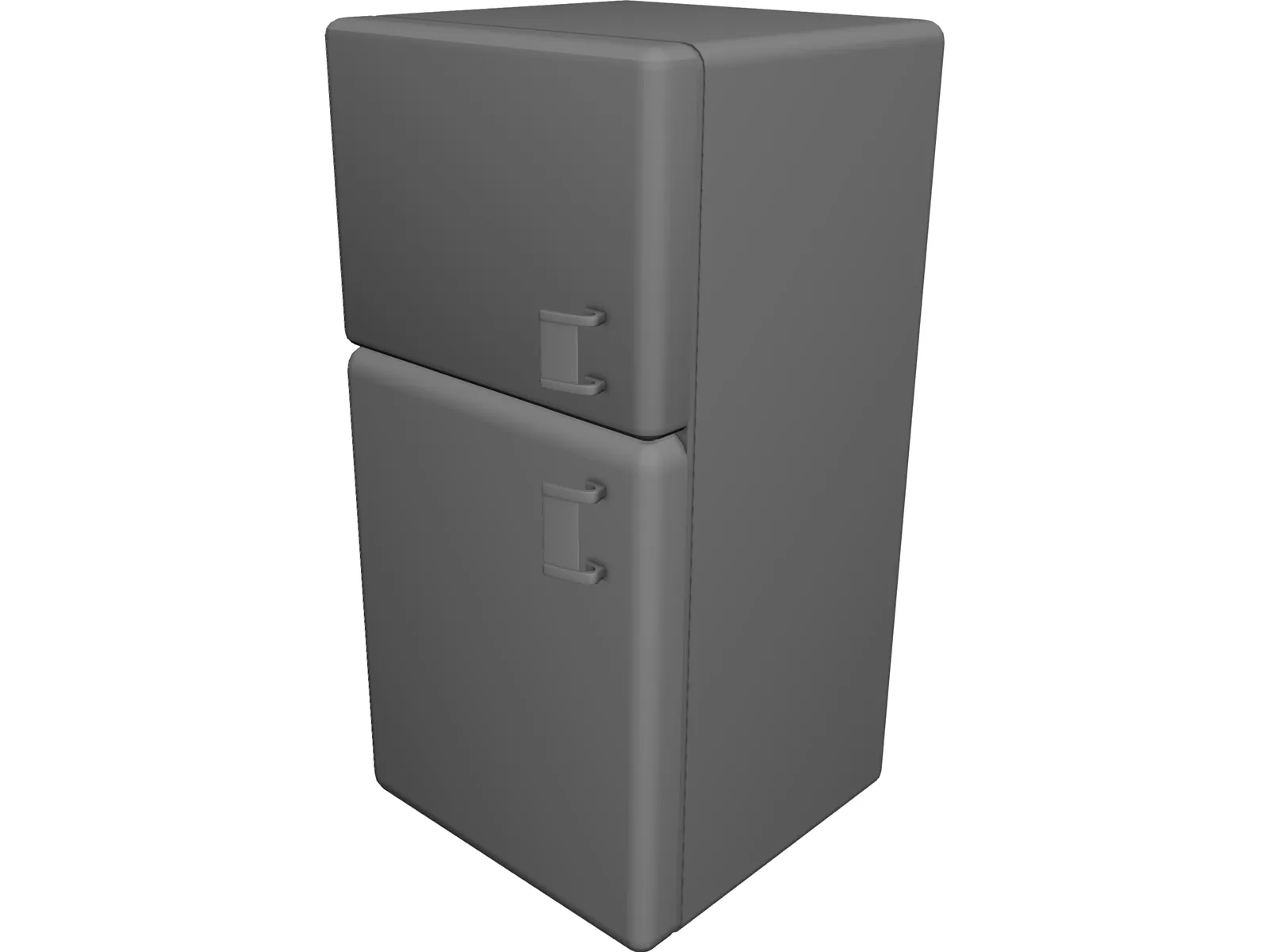 Refrigerator Old 3D Model