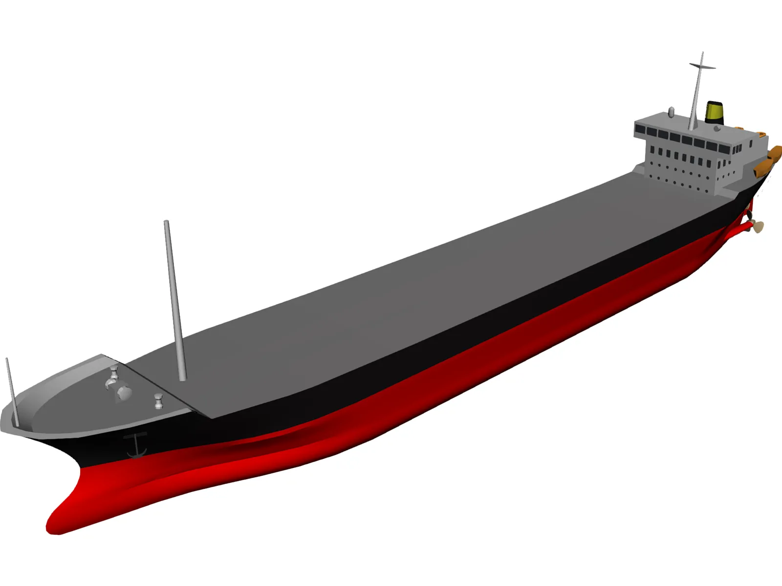 Cargo Ship 3D Model