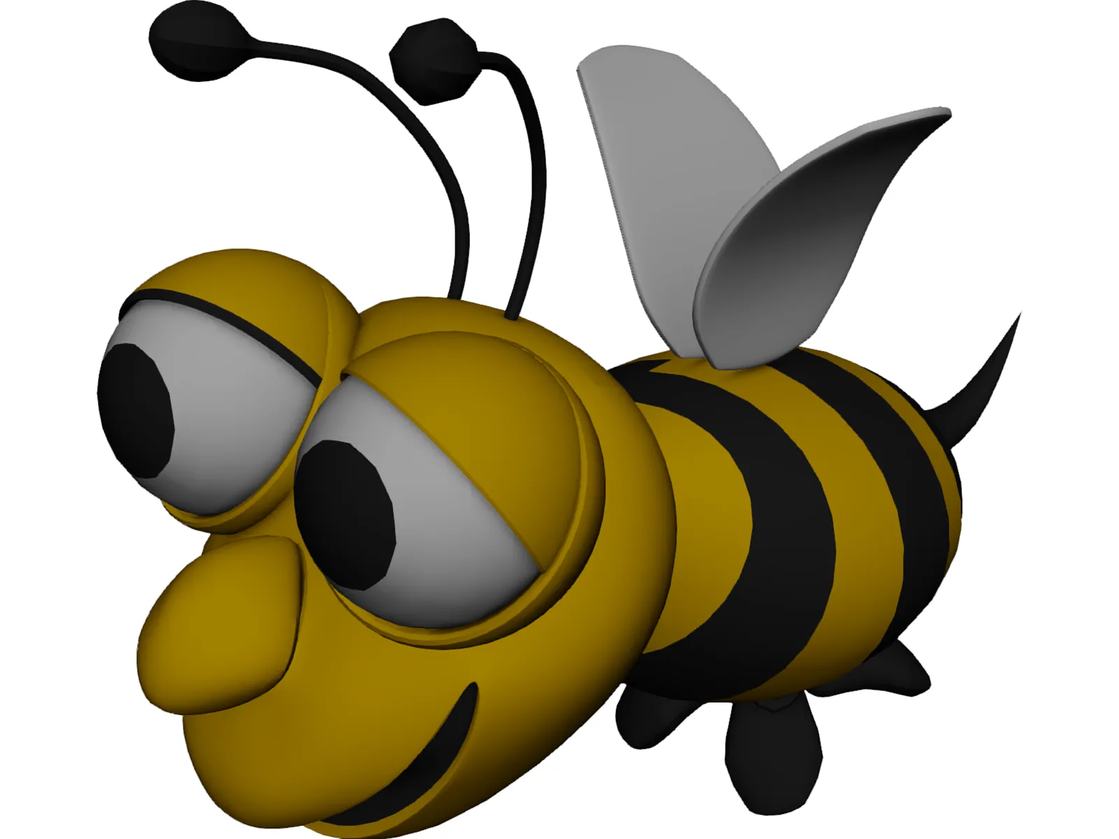 Bee Cartoon 3D Model