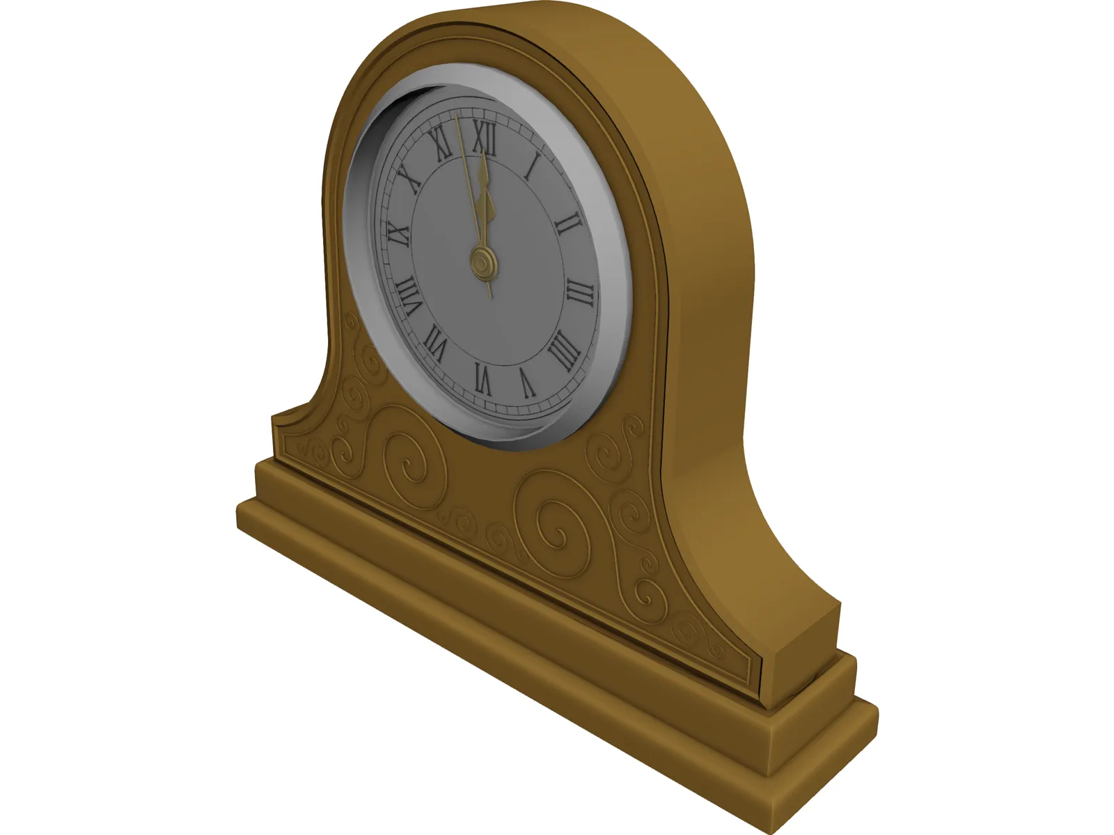 Mantle Clock 3D Model