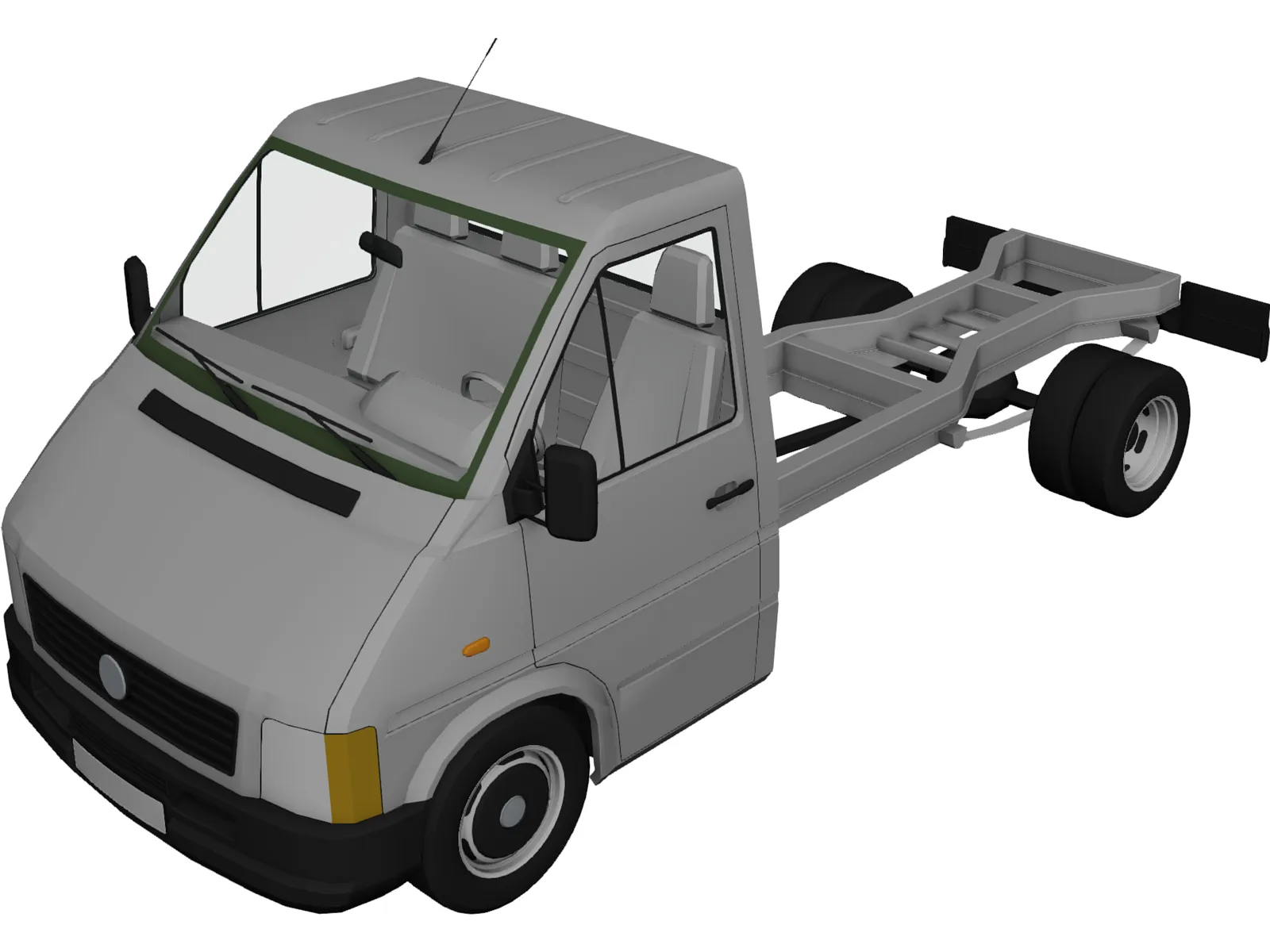 Volkswagen LT Single Cabin 3D Model