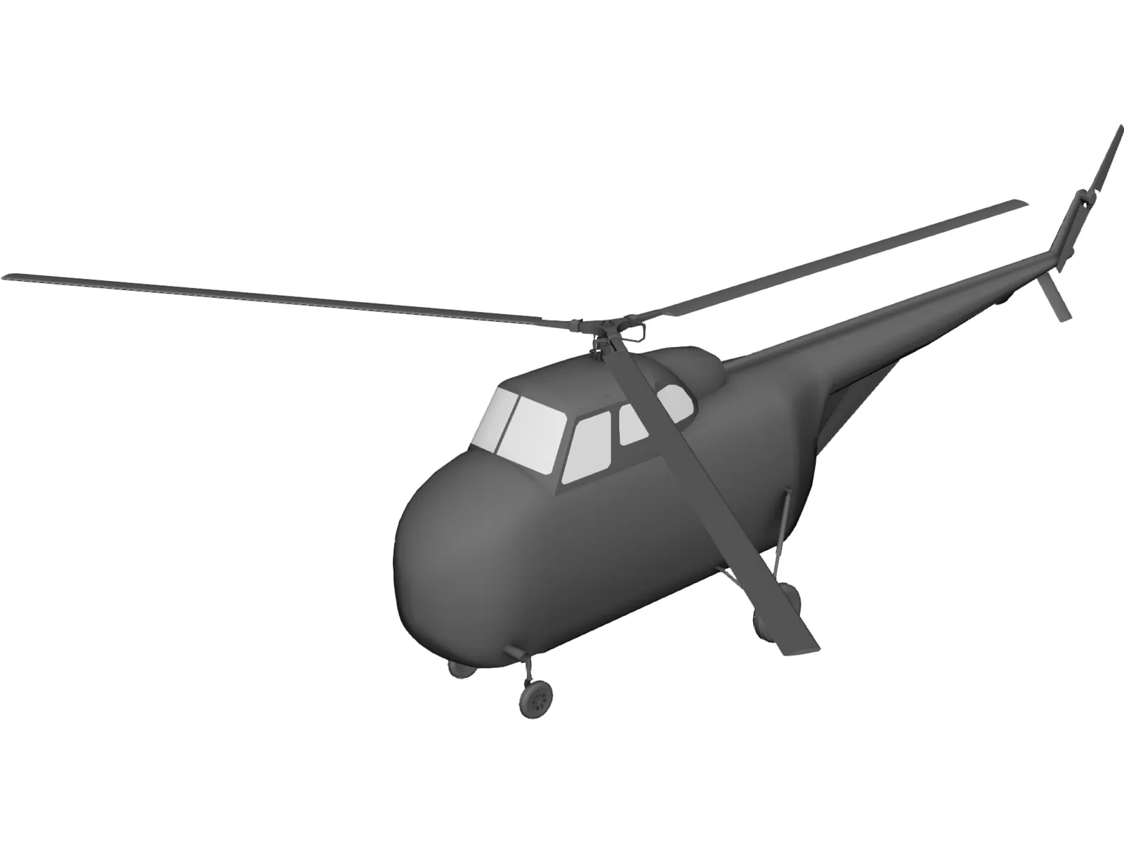 Sikorsky H-19 Chickasaw 3D Model