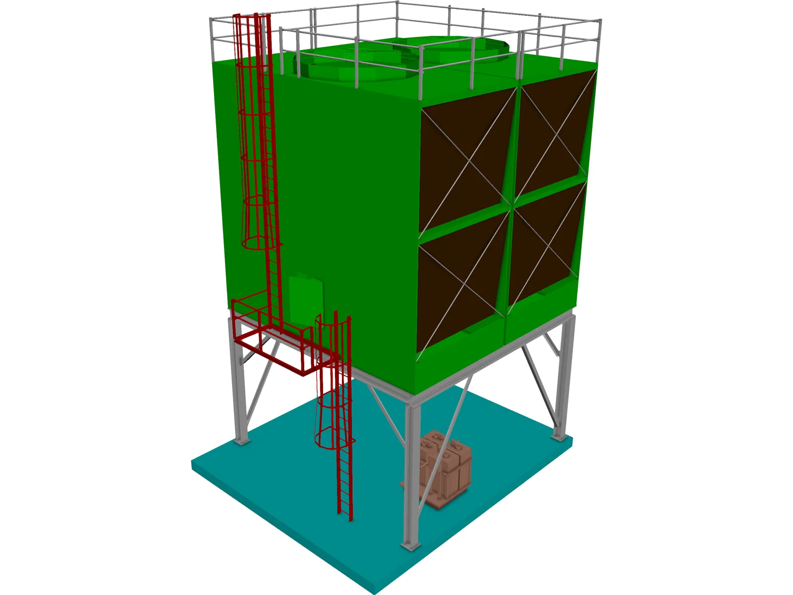 Cooling Tower 3D Model