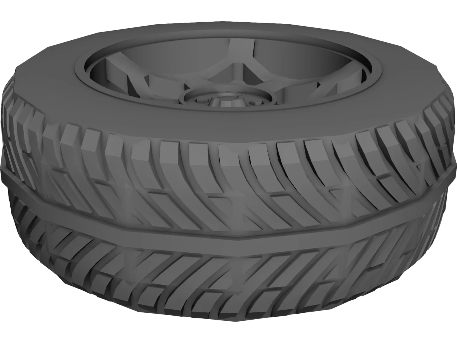 Wheel 5-spoke 3D Model