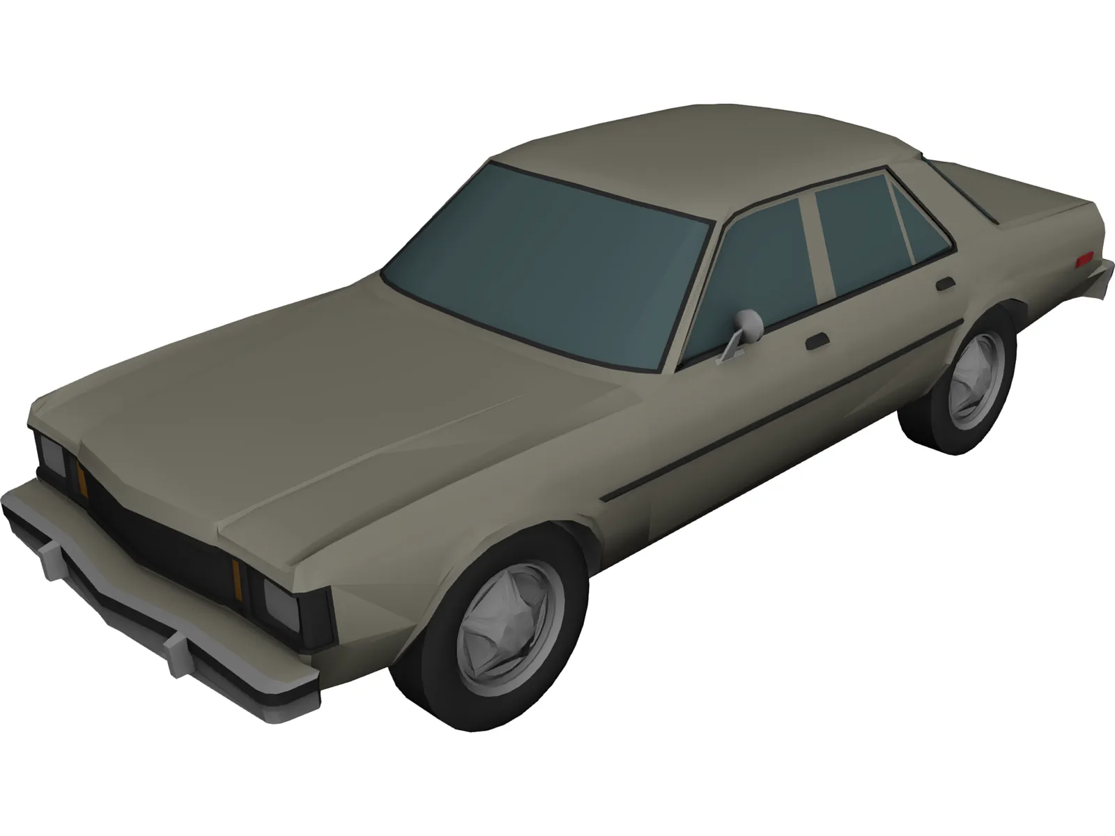 Plymouth Aspen (1981) 3D Model