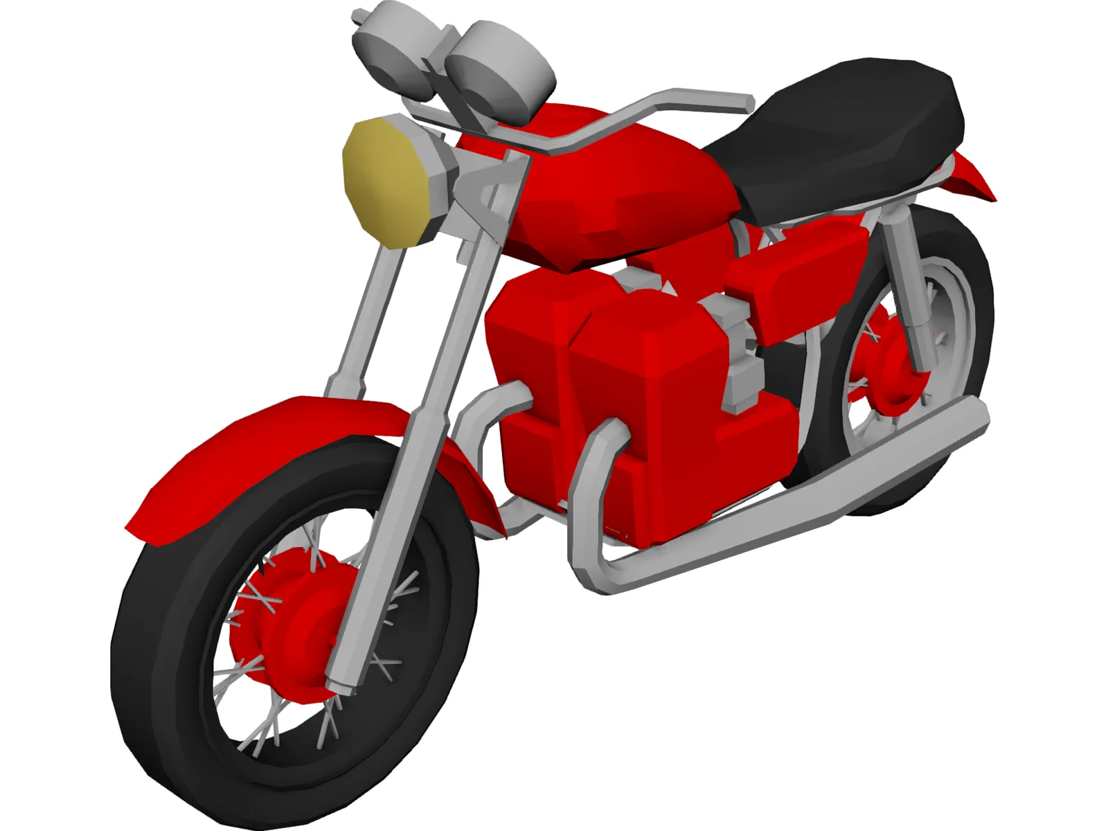 Yamaha 650 (1976)  3D Model