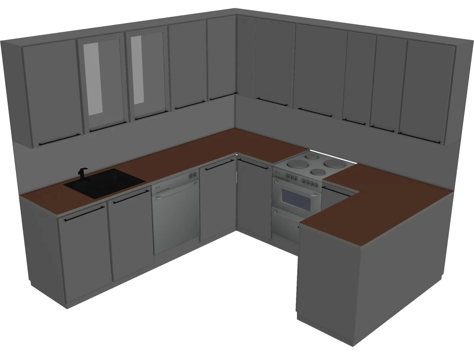 Kitchen Complete 3D Model
